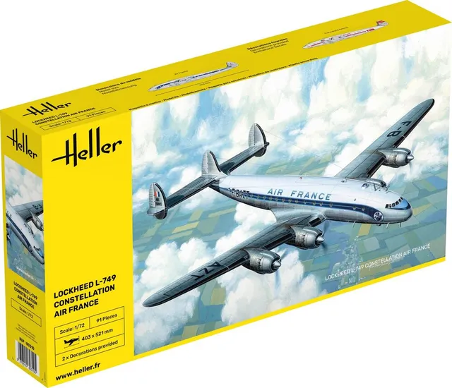 Heller Historical Collection L-749 Constellation maquette avion 1/72 Air France