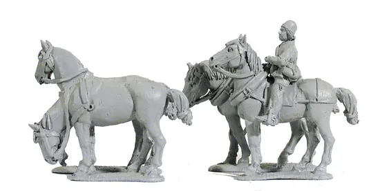 Perry Miniatures WR29 Attelage chevaux figurines 4+1