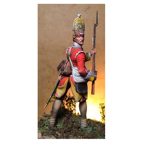 ART GIRONA 70mm Grenadier Sergeant 44th 1755 figurine