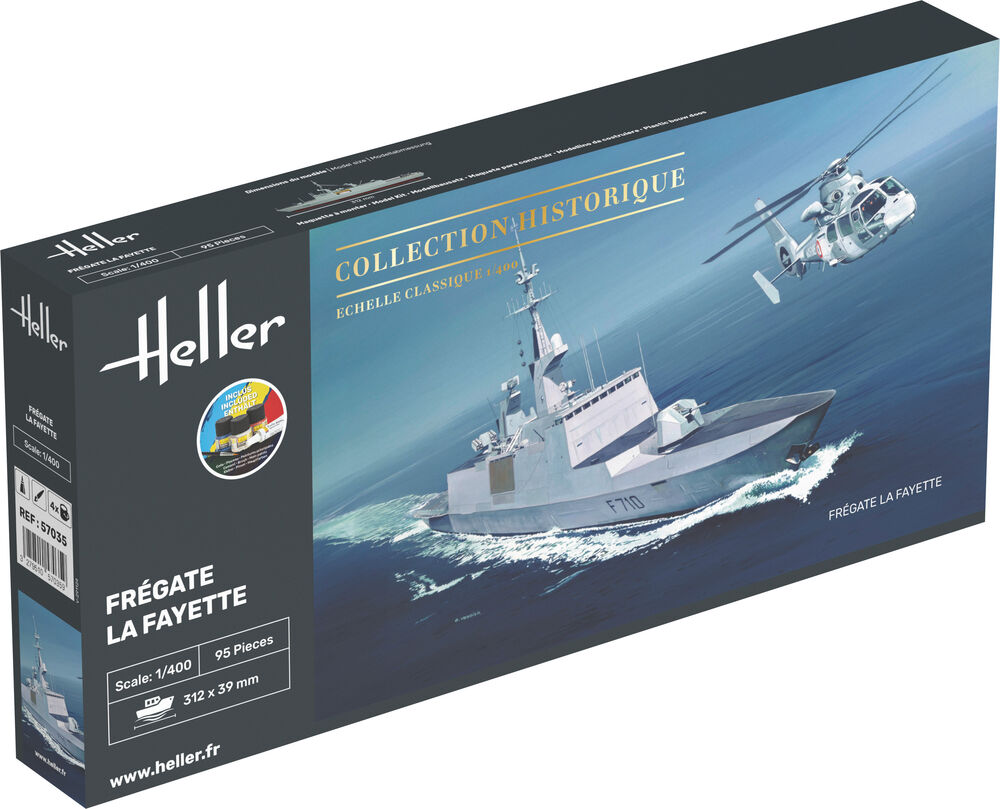 Heller Starter Kit Frégate La Fayette 1/400 maquette bateau