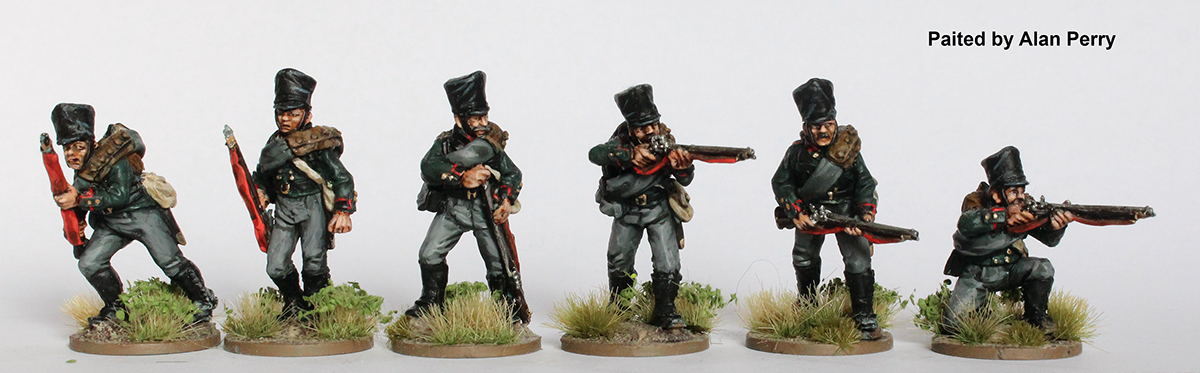 Perry Napoleonic PN 63 figurines Jäger prussiens tirailleurs 28mm