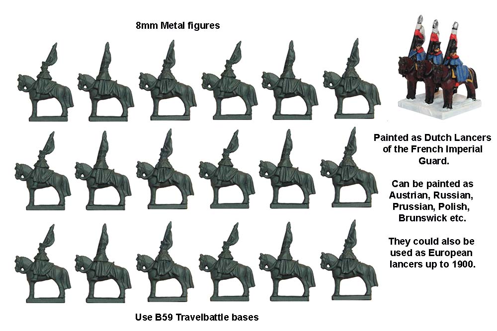 Perry Miniatures TB 10 Lanciers czapkas figurines métal 18 pièces