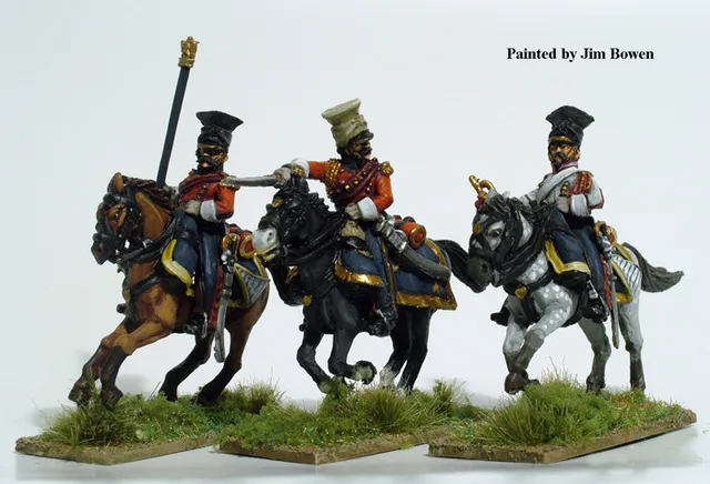 Perry Napoleonic FN125 lanciers rouges figurines garde campagne galop
