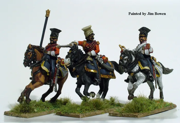 Perry Napoleonic FN125 lanciers rouges figurines garde campagne galop