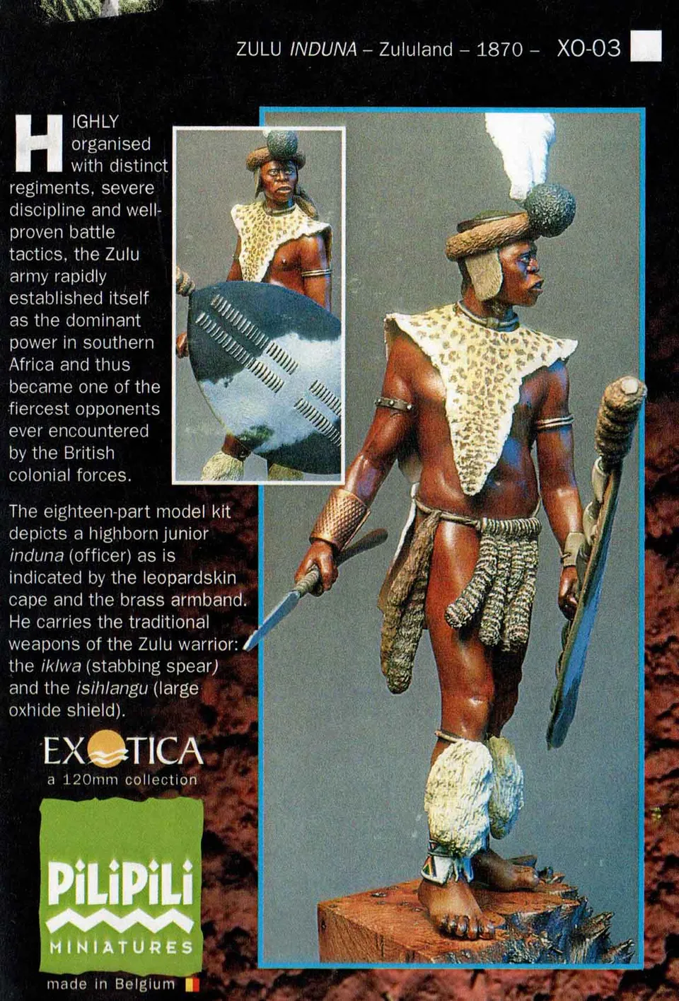 Art Girona Miniatures Zulu Induna figurine zoulou 1870