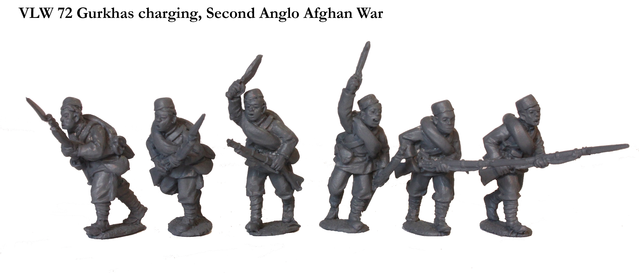 Perry Miniatures Little Wars VLW72 figurines gurkhas charge 28mm