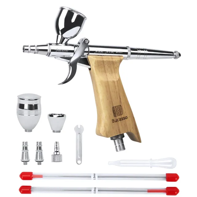 Bucasso AK47 Airbrush W001-B aérographe 0,3 mm noir