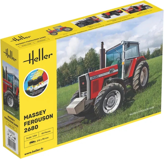 Heller Starter Kit Massey Ferguson 2680 tracteur 1/24