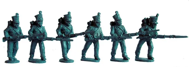 Perry Napoleonic FN30 fusiliers ligne charge figurines 28mm
