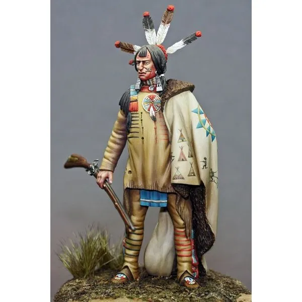 ART GIRONA Miniatures Teton Lakota Sioux Warrior figurine 1830