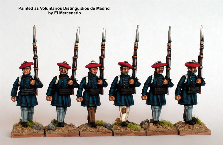 Perry Miniatures Carlist War CAT20 infanterie capote marche 28mm