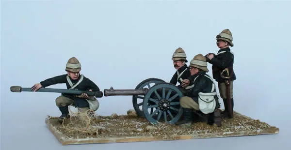 Perry Miniatures Sudan SB45 canon 7 pounder figurines 28mm métal
