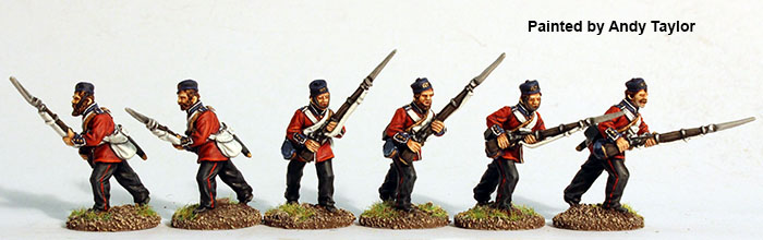 Perry BIF 18 Infanterie figurines 28mm charge