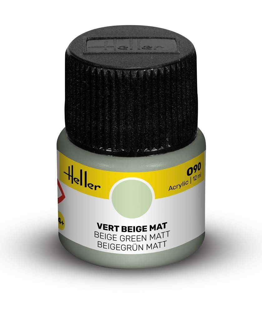 Heller Historical Collection peinture Acrylic 090 vert beige mat