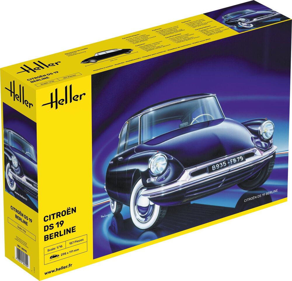 Heller Citroen DS 19 maquette voiture 1/16 classique