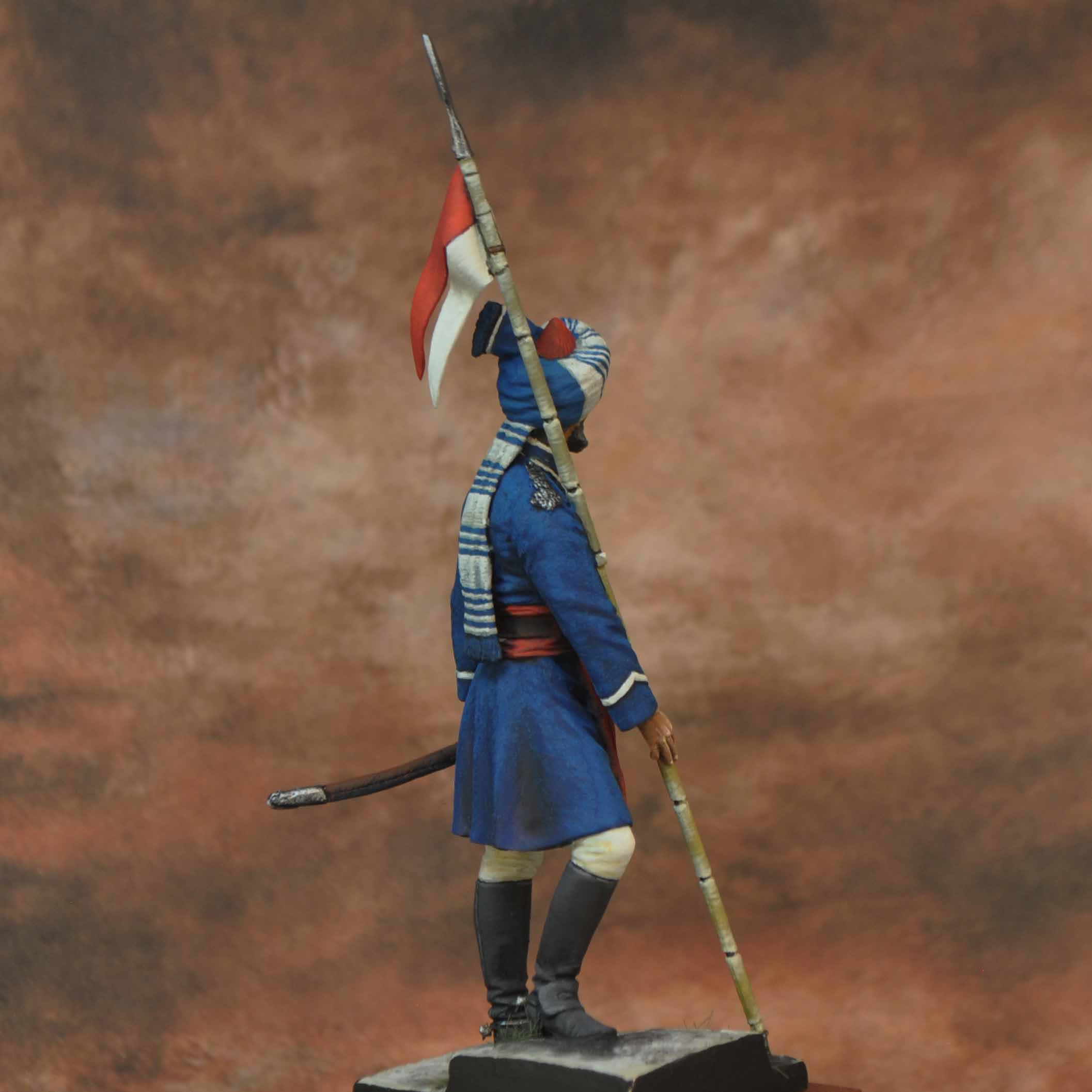 Art Girona 70mm 32nd Lancers Sowar 1913 figurine à peindre