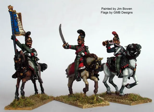 Perry Napoleonic FN38 Chasseurs figurines galop
