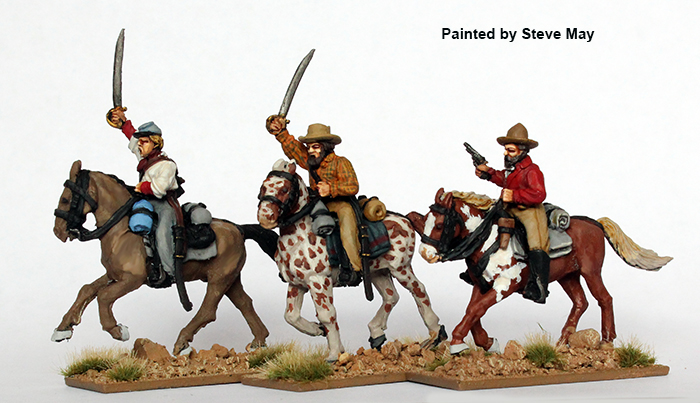 Perry Miniatures ACW94 cavalerie confédérée figurines charge