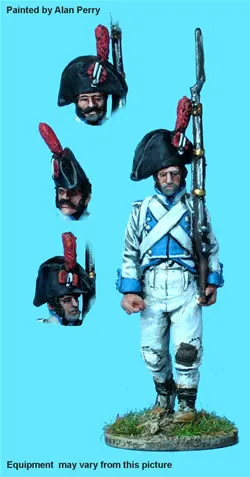 Perry 40mm PE82 infanterie espagnole figurine métal 1805