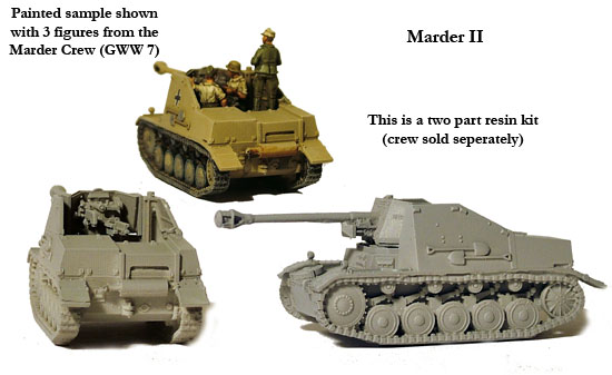 Perry Miniatures WWII BM15 Marder II maquette char 15mm