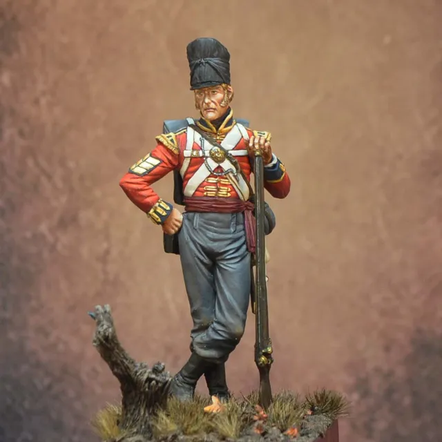 ART GIRONA 70mm Coldstream Guards Sergeant figurine Waterloo