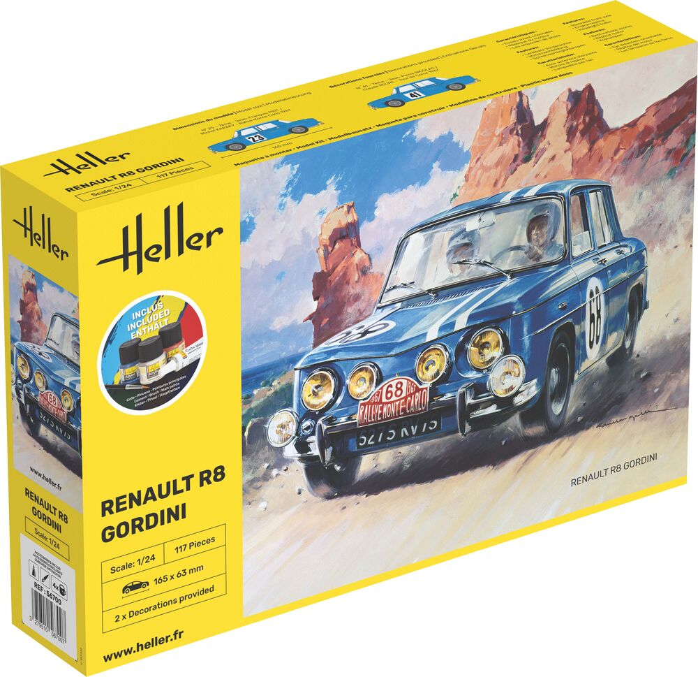 Heller Starter Kit Renault R8 Gordini maquette voiture 1/24