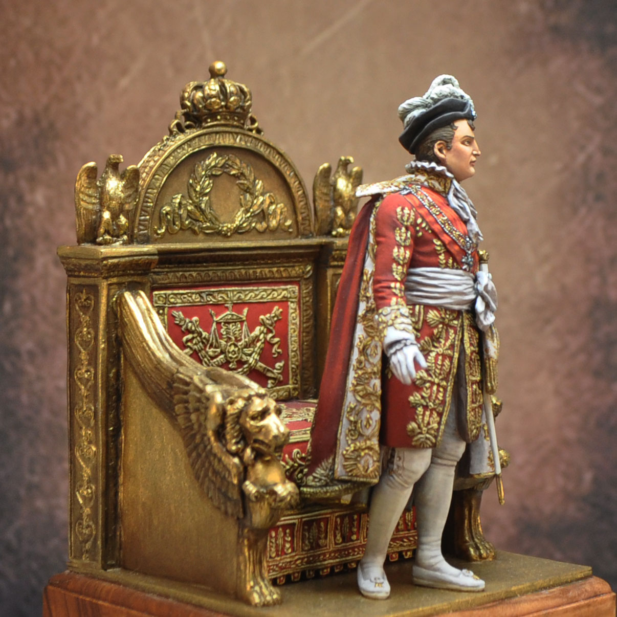 Art Girona 70mm Napoleon 2 avril 1810 figurine métal