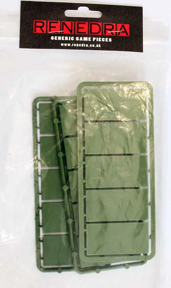 Perry Miniatures B51 socles verts 50x25mm lot 15 accessoire