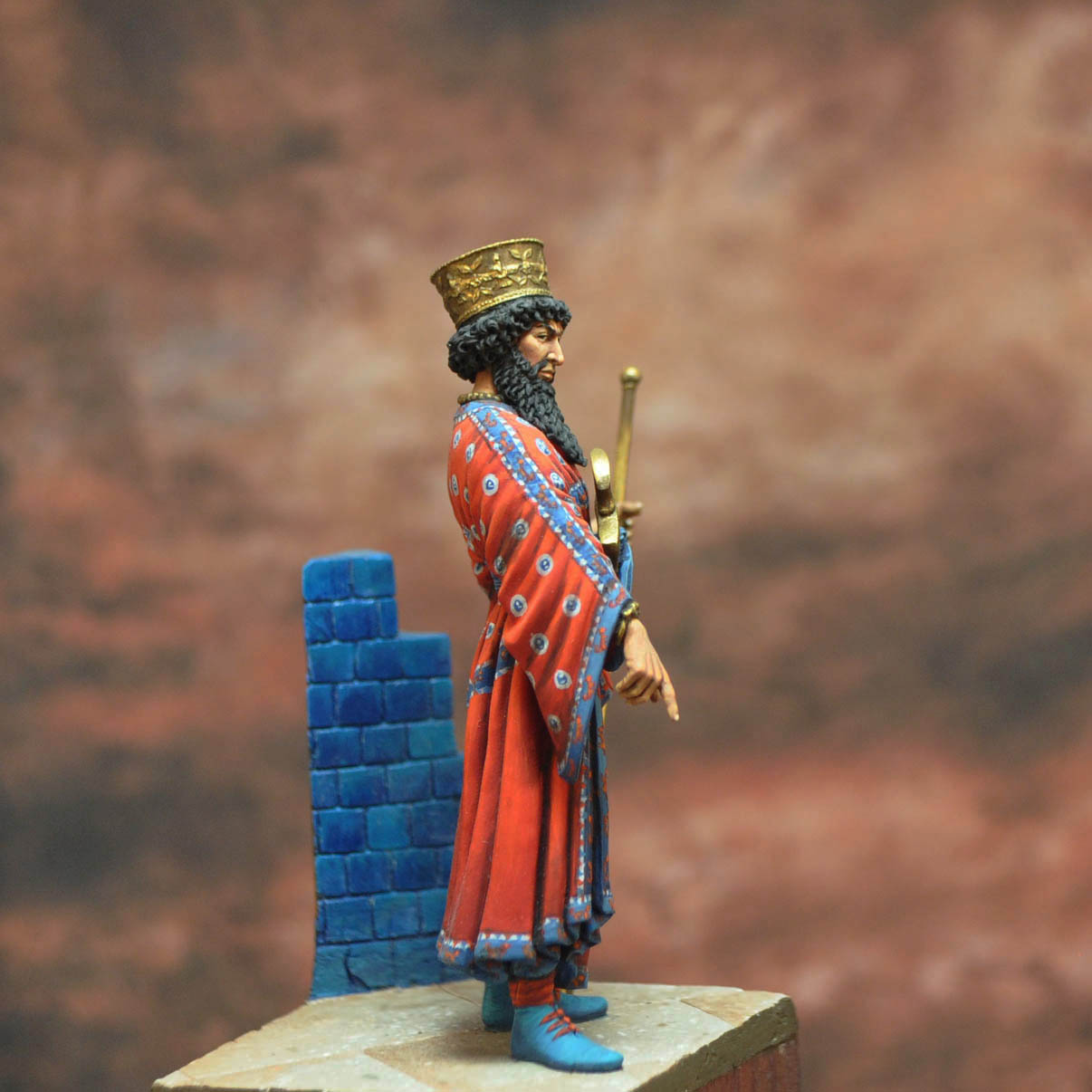 Art Girona Serie Historical Jerjes I figurine roi perse 54 mm