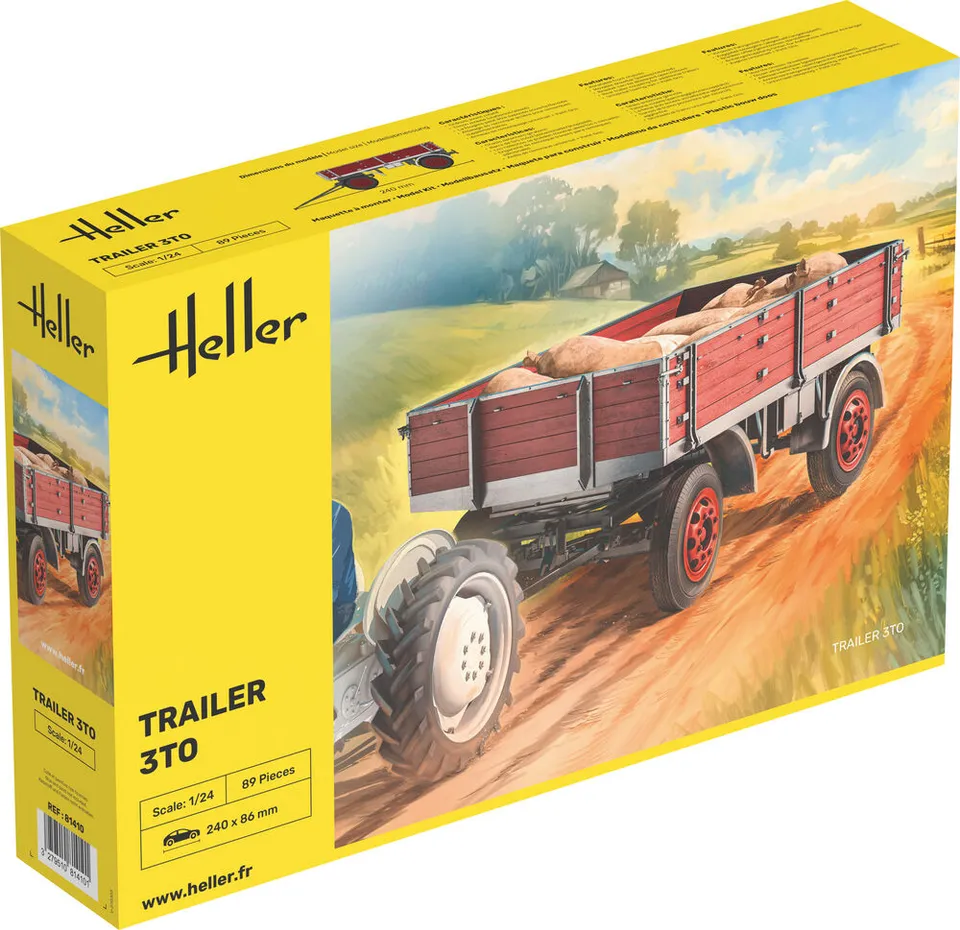 Heller Historical Collection Trailer 3T maquette remorque 1/24