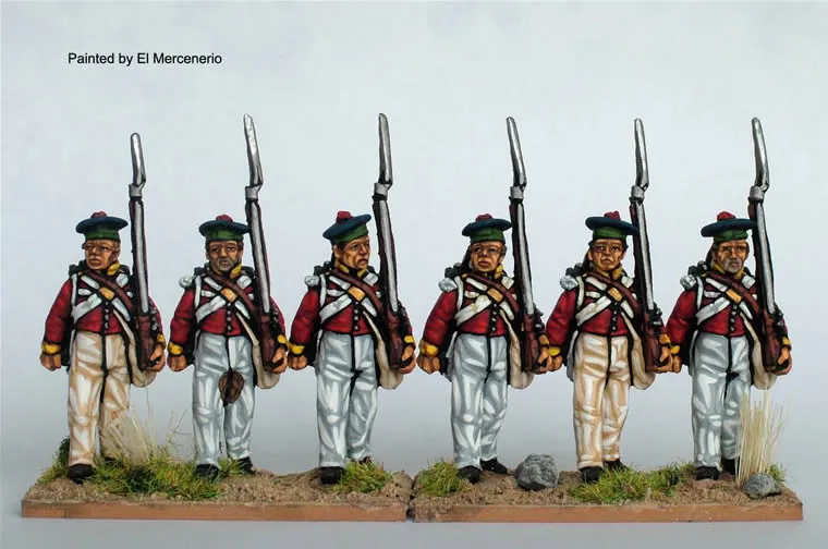 Perry Miniatures Carlist War ISA40 BAL infanterie figurines 28mm marche