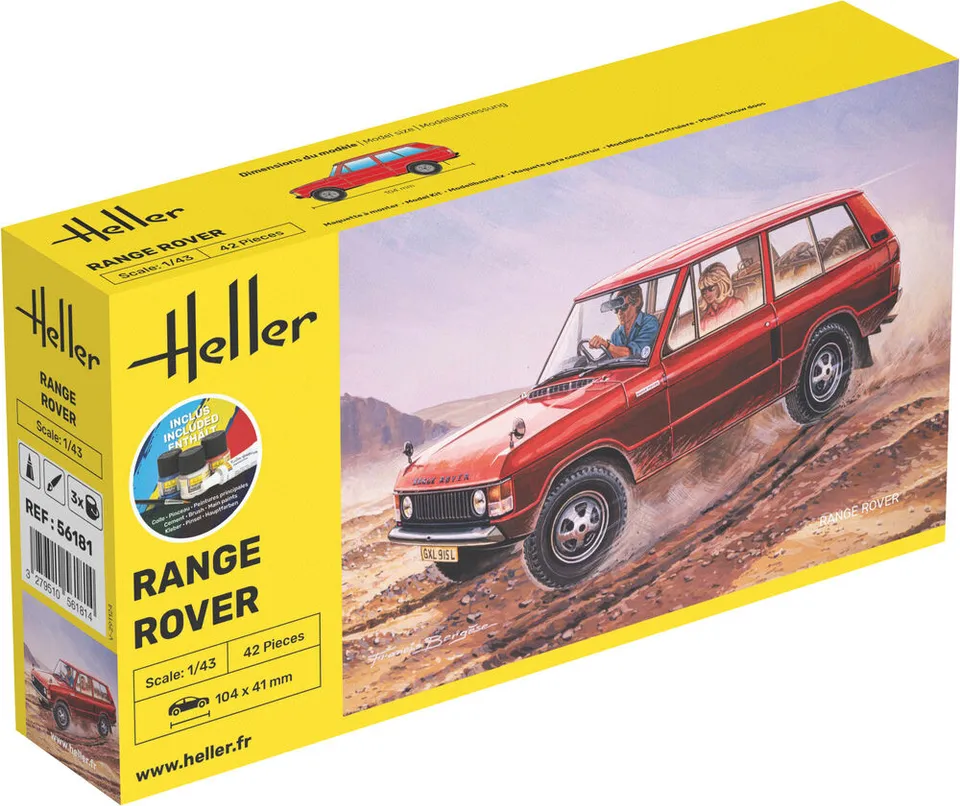 Heller Starter Kit Range Rover 1/43 maquette voiture 4x4