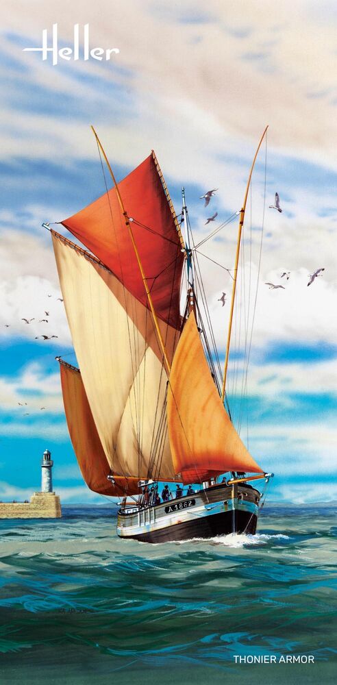 Heller Thonier Armor 1/125 maquette bateau voilier