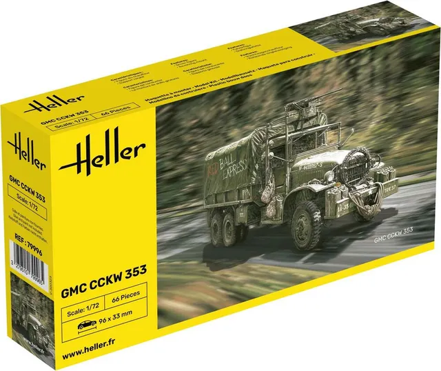 Heller The 9.99 GMC CCKW 353 1/72 maquette camion