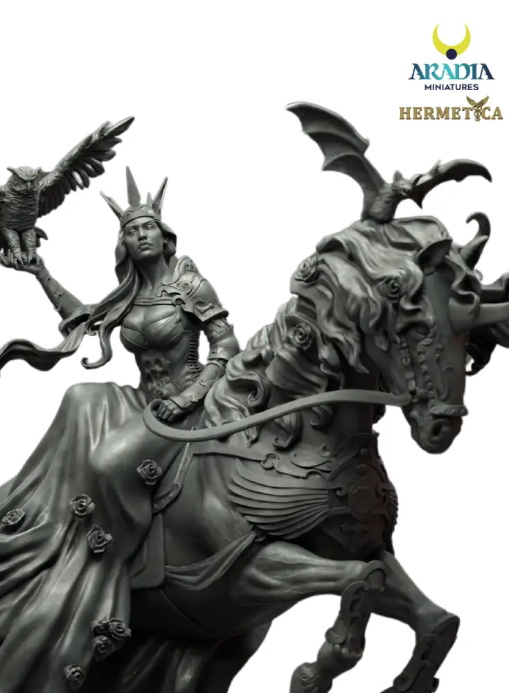 Aradia Hermetica Lady of the Black Rose figurine résine