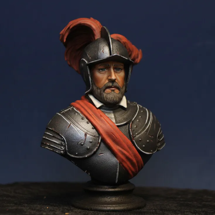 Art Girona Busts Hernán Cortés buste conquistador