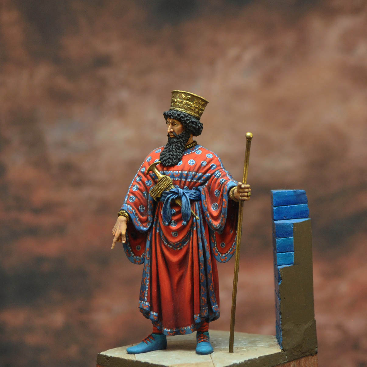 Art Girona Serie Historical Jerjes I figurine roi perse 54 mm