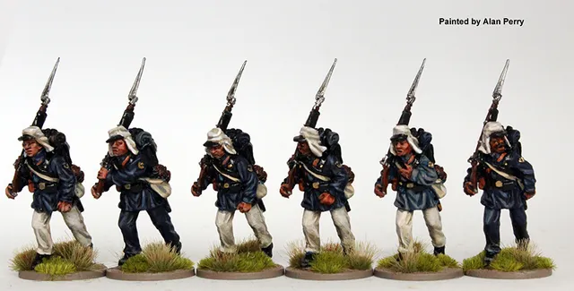 Perry Triple Alliance TA56 figurines 28mm Brésiliens képi