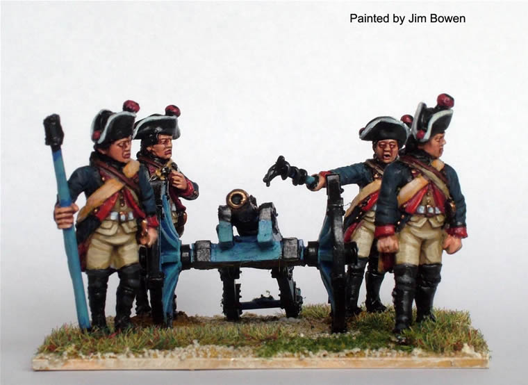 Perry AWI AW121 artillerie Hesse-Cassel canon 4 livres 28mm