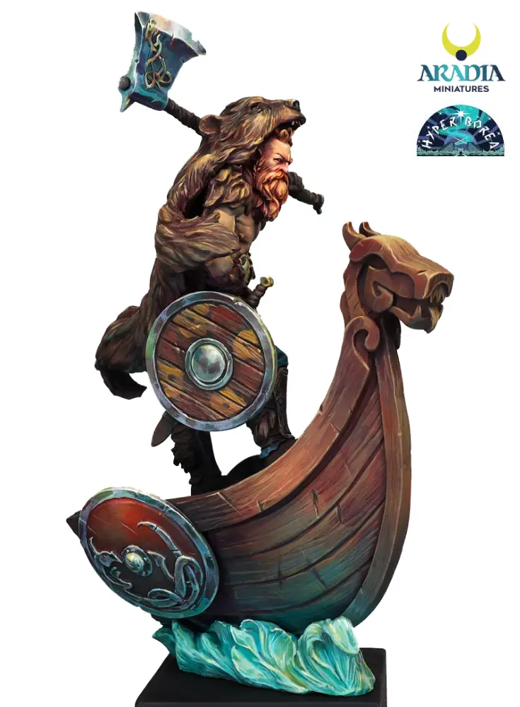 Aradia Minis Hyperborea Òlafur figurine guerrier fourrure