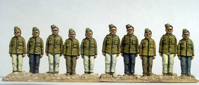 Perry Miniatures Mafeking MF6 figurines scouts garde-à-vous 28 mm
