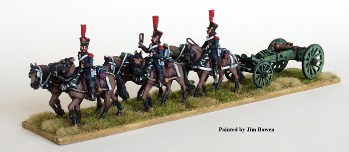 Perry Napoleonic FN115 figurines attelage Garde canon 12