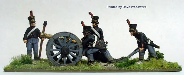 Perry Napoleonic DB20 figurines artillerie canon 6 livres