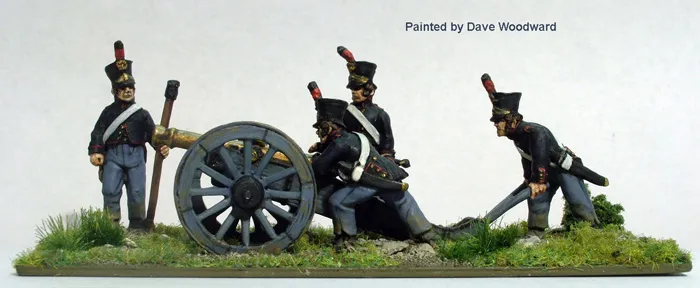 Perry Napoleonic DB20 figurines artillerie canon 6 livres