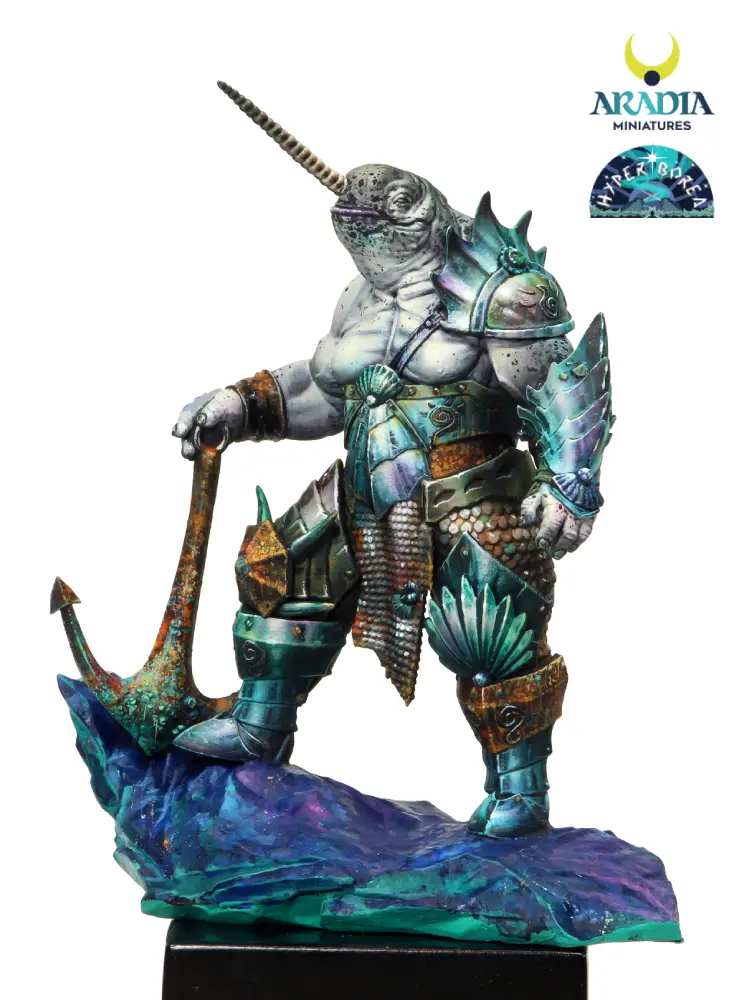 Aradia Hyperborea Narwald licorne arctique figurine à peindre