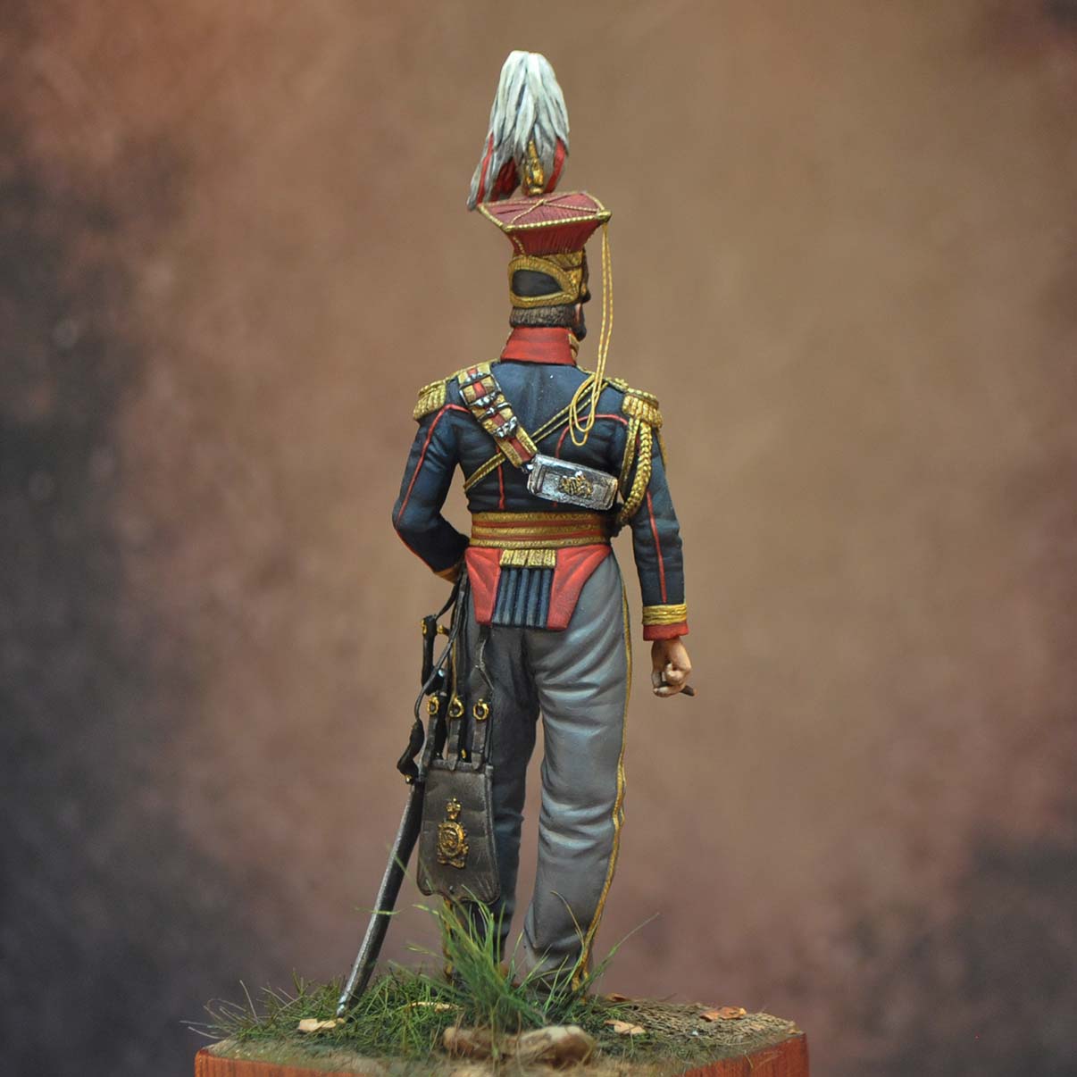 ART GIRONA 70mm Officer 9th Light Dragoons-Lancer 1820 figurine