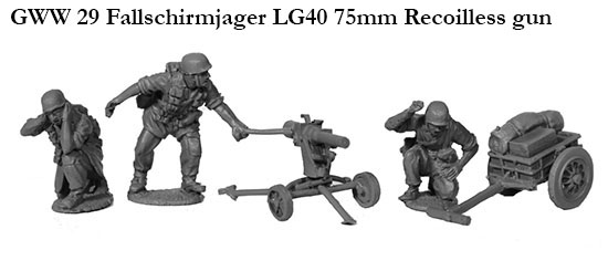 Perry Miniatures GWW29 Fallschirmjäger LG40 75mm métal 28mm
