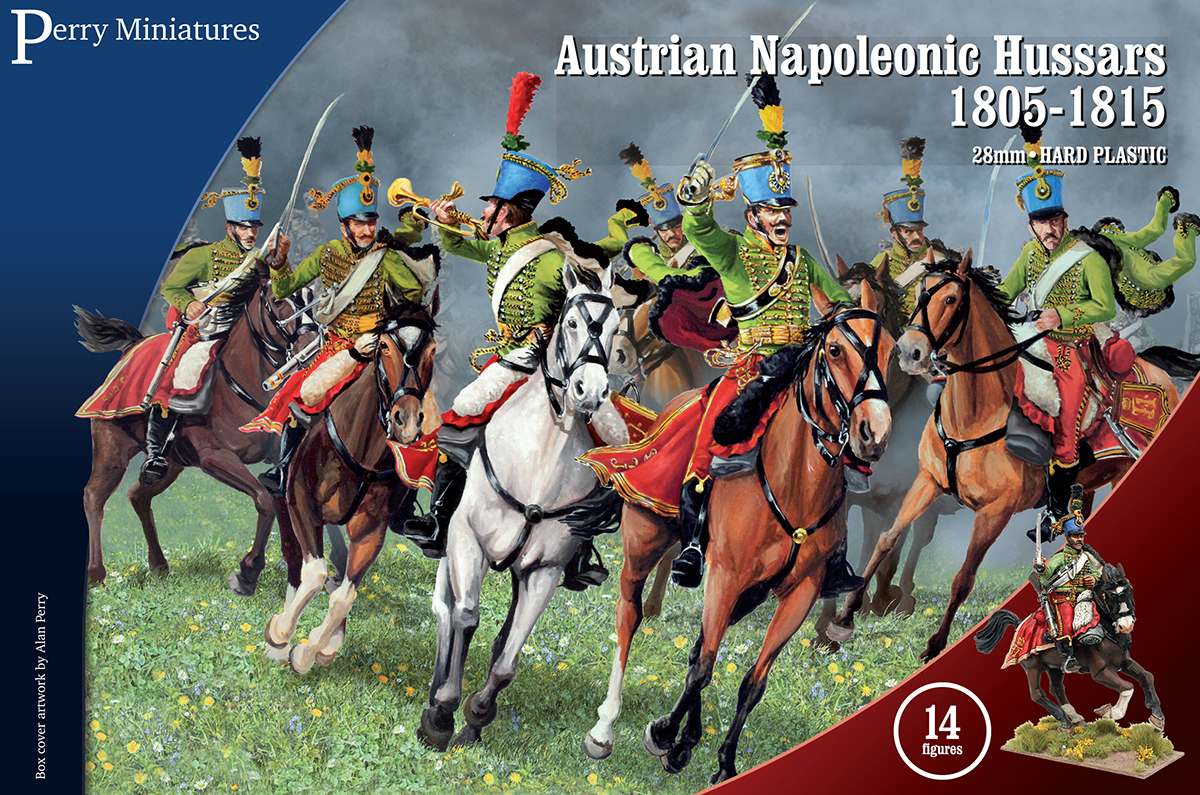 Perry AN100 boîte hussards autrichiens 14 cavaliers 28mm