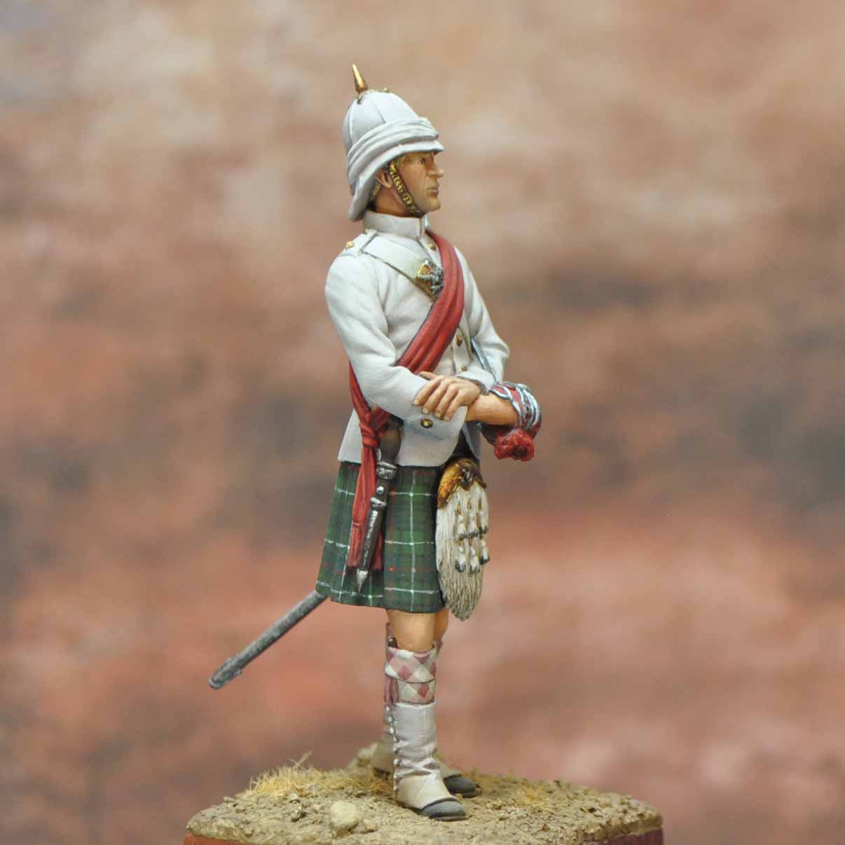 Art Girona Officer Seaforth Highlanders figurine 1882