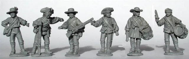 Perry Miniatures AW133 figurines milice du Sud commandement